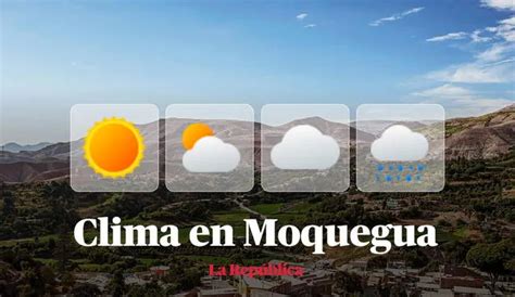 Clima En Moquegua V A Senamhi Temperaturas M Ximas Y M Nimas Por