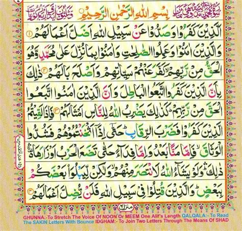 Surah Muhammad 47th Surah of Quran.Read and listen online full.