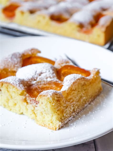 Fluffiger Marillenkuchen Vom Blech Rezept Zum Verlieben