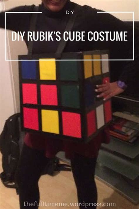 Rubiks Cube Costume Diy Rubiks Cube Costume Rubiks Cube Cube