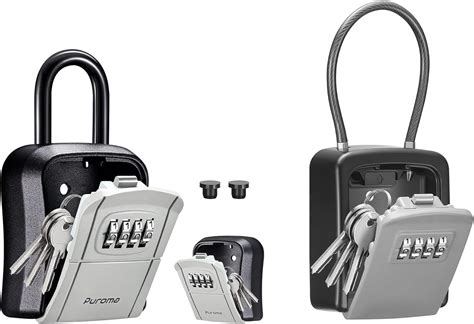 Amazon Puroma Portable Combination Lockbox Wall Mounted Key