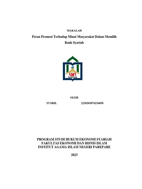 Makalah Bank Syariah Pdf