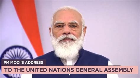 Pm Modi S Address To The United Nations General Assembly Youtube