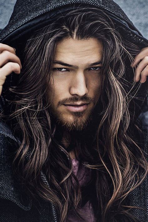 Pin On Hot Long Haired Male Models