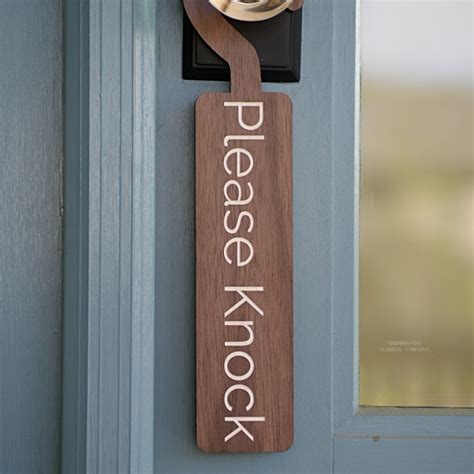 In Session + Please Knock Door Hanger Sign | Mad Tree Woodcrafts®