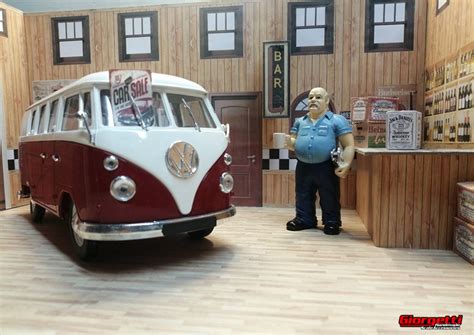 Printable Retro Diorama Garage Display 1 18 Scale Etsy Canada