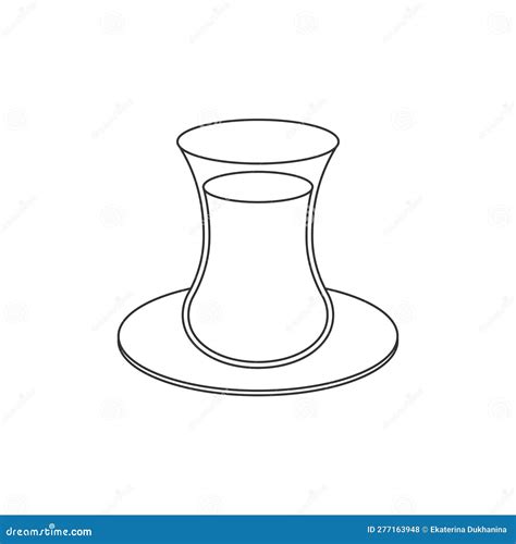 Turkish Tea Icon East Tea Cup Sign On A White Background Stock Vector