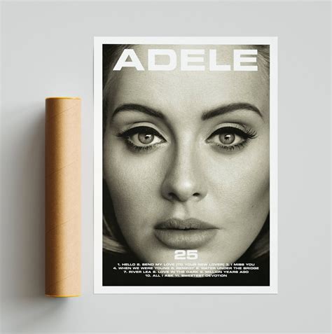 Adele 25 Album Poster / Adele Poster / Album Cover Poster / Music Print ...