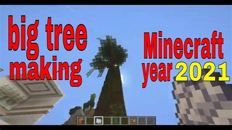 How To Grow A Big Tree In Minecraft 2021 Youtube