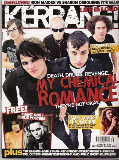 Kerrang Magazine And My Chemical Romance Lean Out From The Horizon