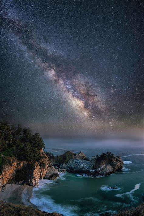 McWay Falls Milky Way Photograph by Michael Ash | Pixels