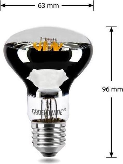 Groenovatie Led Filament Reflectorlamp E27 Fitting 4w Extra Warm