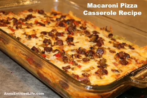 Macaroni Pizza Casserole Recipe