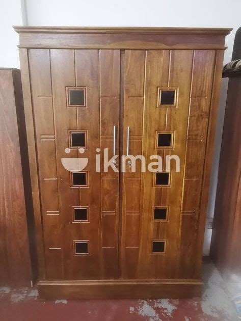 Teak Modern 2 Door Based Wardrobe Almirah Code 627 For Sale Kaduwela