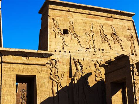 The Temple To Isis, Horus and Osiris on Philae Island on the River Nile in Egypt Editorial Photo ...