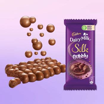 Buy Cadbury Dairy Milk Silk Dairy Milk Silk Bubbly Bubblegum