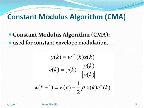 Blind Equalization Matlab Code Using Cma Algorithm