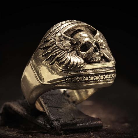 Revenant Skullring Silver Etsy