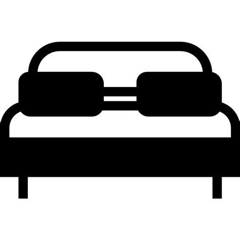 Big Bed With Pillows Vector Svg Icon Svg Repo