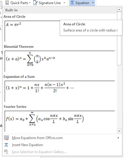 Equation, Symbol and Object in Microsoft Word by Bhagwan Babu