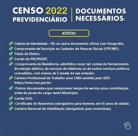 ATUALIZAÇÃO DO CENSO PREVIDENCIÁRIO 2022 Ibiraiaras