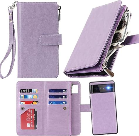 Amazon Havaya Google Pixel 6a Case Zipper Wallet With 6 Card