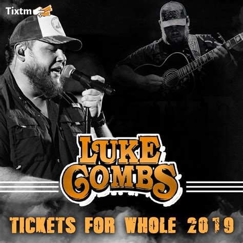 Luke Combs CONCERTS Tickets & Tour Dates 2019 | Concert tickets, Buy ...