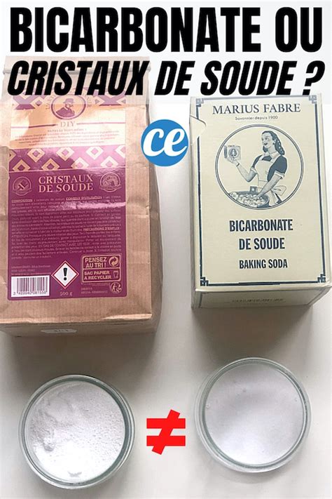 Quelle Diff Rence Entre Bicarbonate De Soude Et Cristaux De Soude