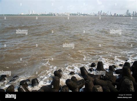 The image of View of Mumbai skyline from Marine drive, Nariman point ...