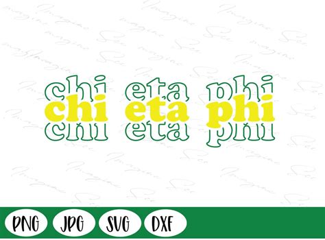 Cep Svg Chi Eta Phi Sorority Svg Large Greek Letters Png Greek Svg