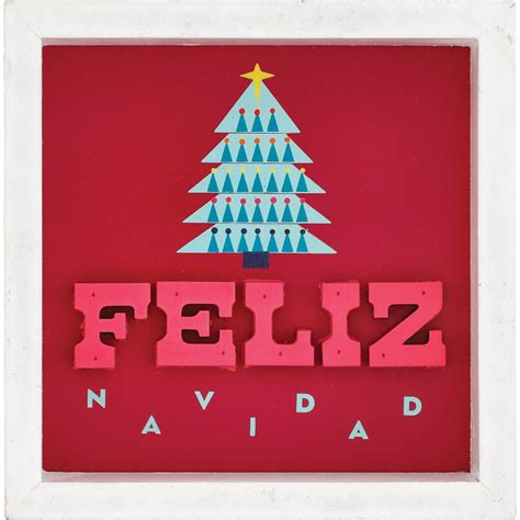 Destination Holiday Feliz Navidad Tree Framed Wall Decor - Shop ...