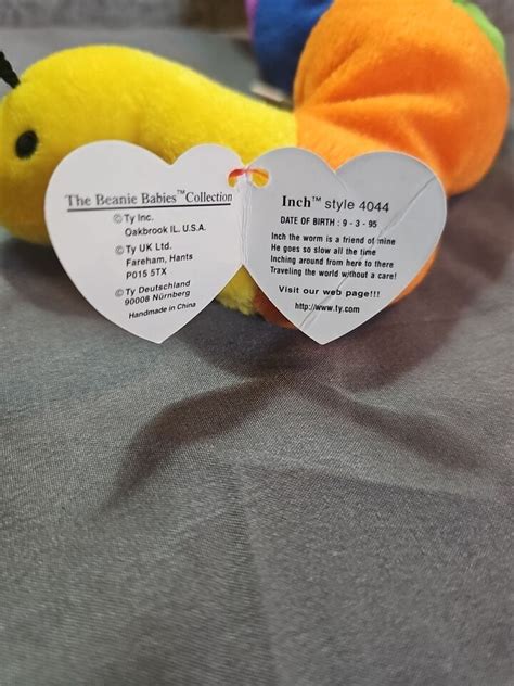 Rare Ty Beanie Baby Inch The Worm With Tag Errors Retired EBay