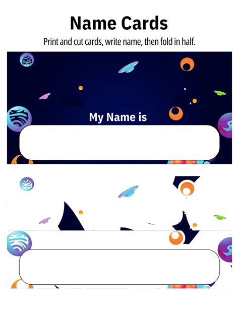 Kids' Kingdom Name Cards: Printable Fun in PDF | Made By Teachers