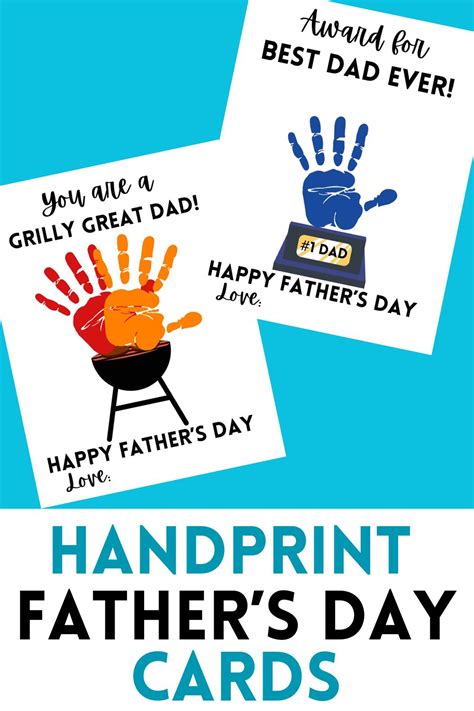 Fathers Day Card Handprint Ideas