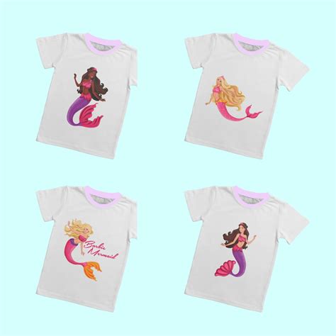 Barbie Mermaid Svg T Shirt Designs Bundle Masterbundles