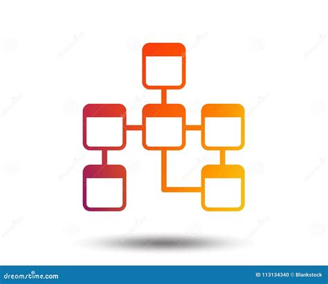 Icona Del Segno Della Base Di Dati Schema Della Base Di Dati