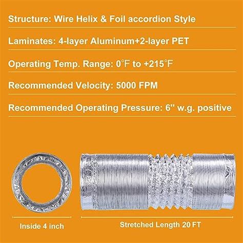 Snapklik Steelsoft Heavy Duty Flexible Dryer Vent Exhaust Duct