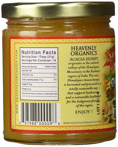 Heavenly Organics Himalayan Raw Acacia Honey 12 Ounce