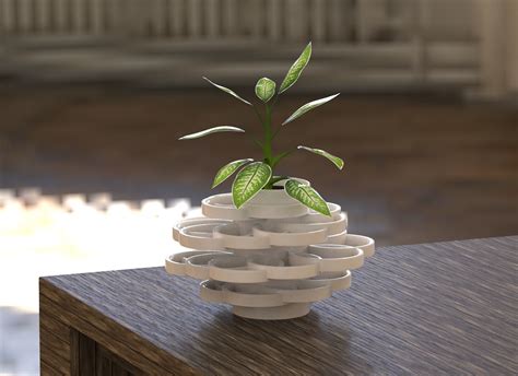 3D PRINT FLOWER POT 3D model 3D printable | CGTrader