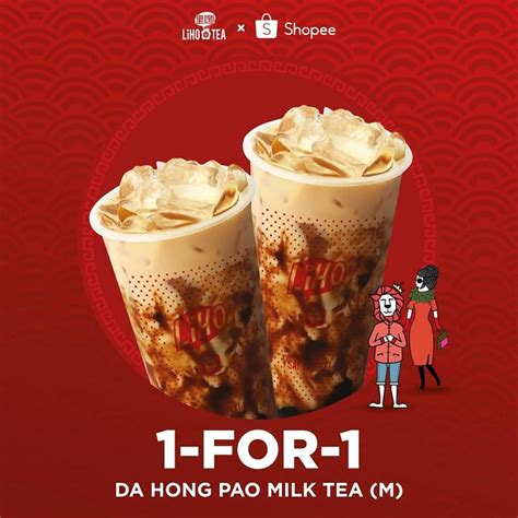 LiHO Is Offering 1 For 1 Da Hong Pao Milk Tea With Pearls From Now Till