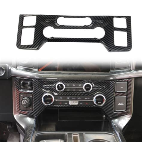 Carbon Fiber Central Control Ac Panel Cover Tirm For Ford F150 F 150 2021 2023 Ebay