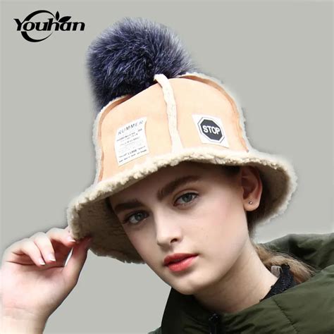 YOUHAN Bucket Hats Winter Hat For Women Fashion Warm Caps Knitting