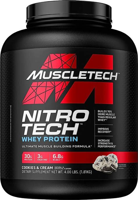 Nitro Tech Whey Protein Performance 4 Lbs Proteína Muscletech