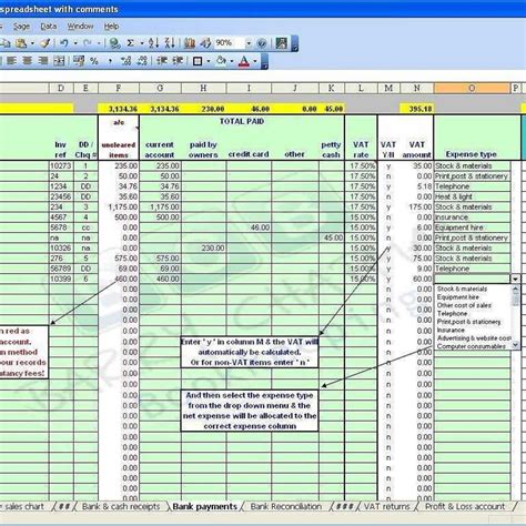 Freelance Bookkeeping Spreadsheet With Self Employed Bookkeeping