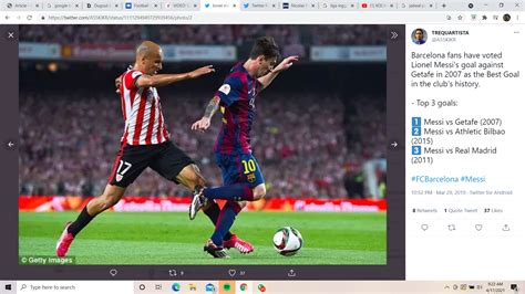 Video Gol Spektakuler Lionel Messi Vs Athletic Bilbao Pada Tahun