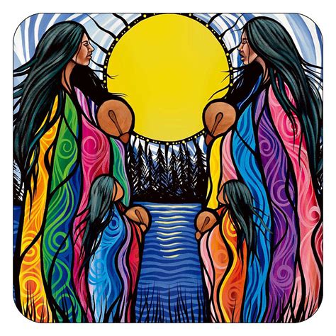 Mother Daughter Water Song Coasters By Jackie Traverse Beaded Dreams