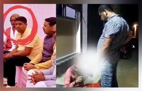 On Twitter First Bjp Worker Pravesh Shukla Urinates