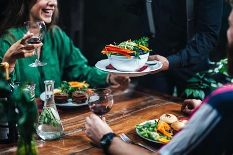 Premium Photo Horizontal Image Of Male Hand Serving Plate Of