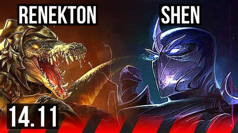 RENEKTON Vs SHEN TOP Legendary 11 2 2 500 Games KR Master 14