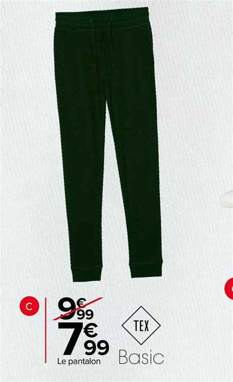 Promo Le Pantalon Tex Basic Chez Carrefour Market Icatalogue Fr